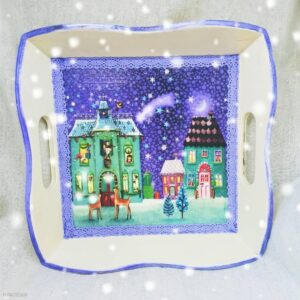 Leseni pladenj mini - BOŽIČNA VASICA